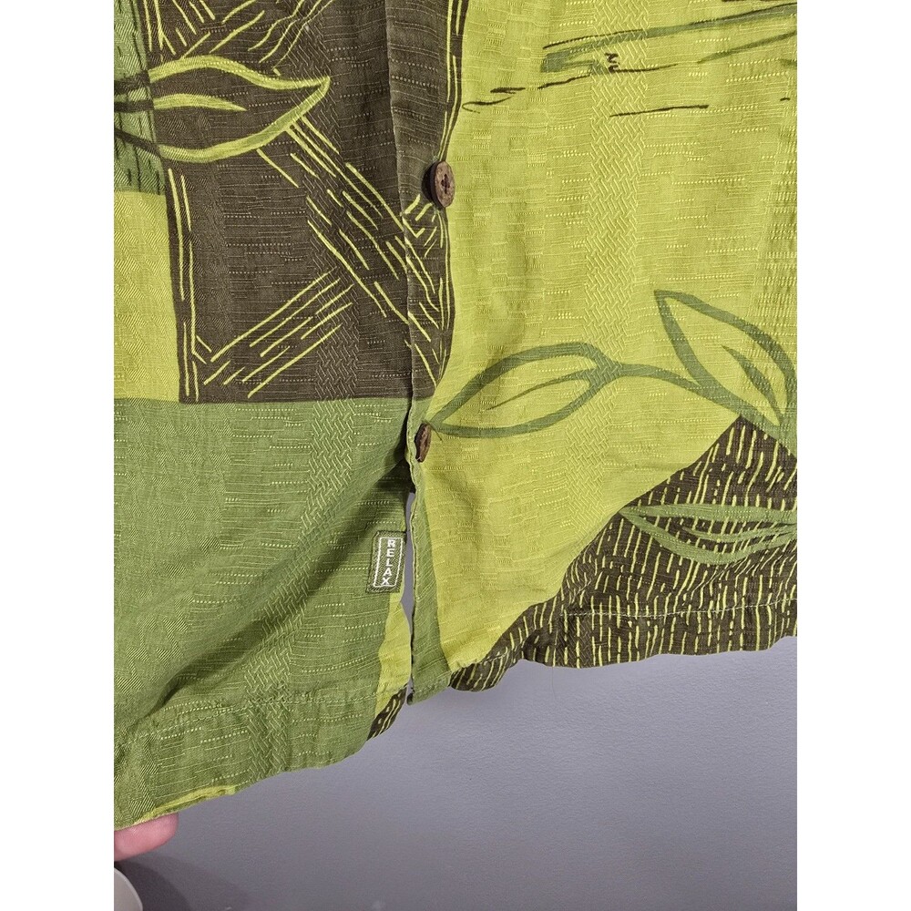 Tommy Bahama Shirt Large Hawaiian Camp 100% SILK Birds Of PARADISE Floral AE - Picture 4 of 8